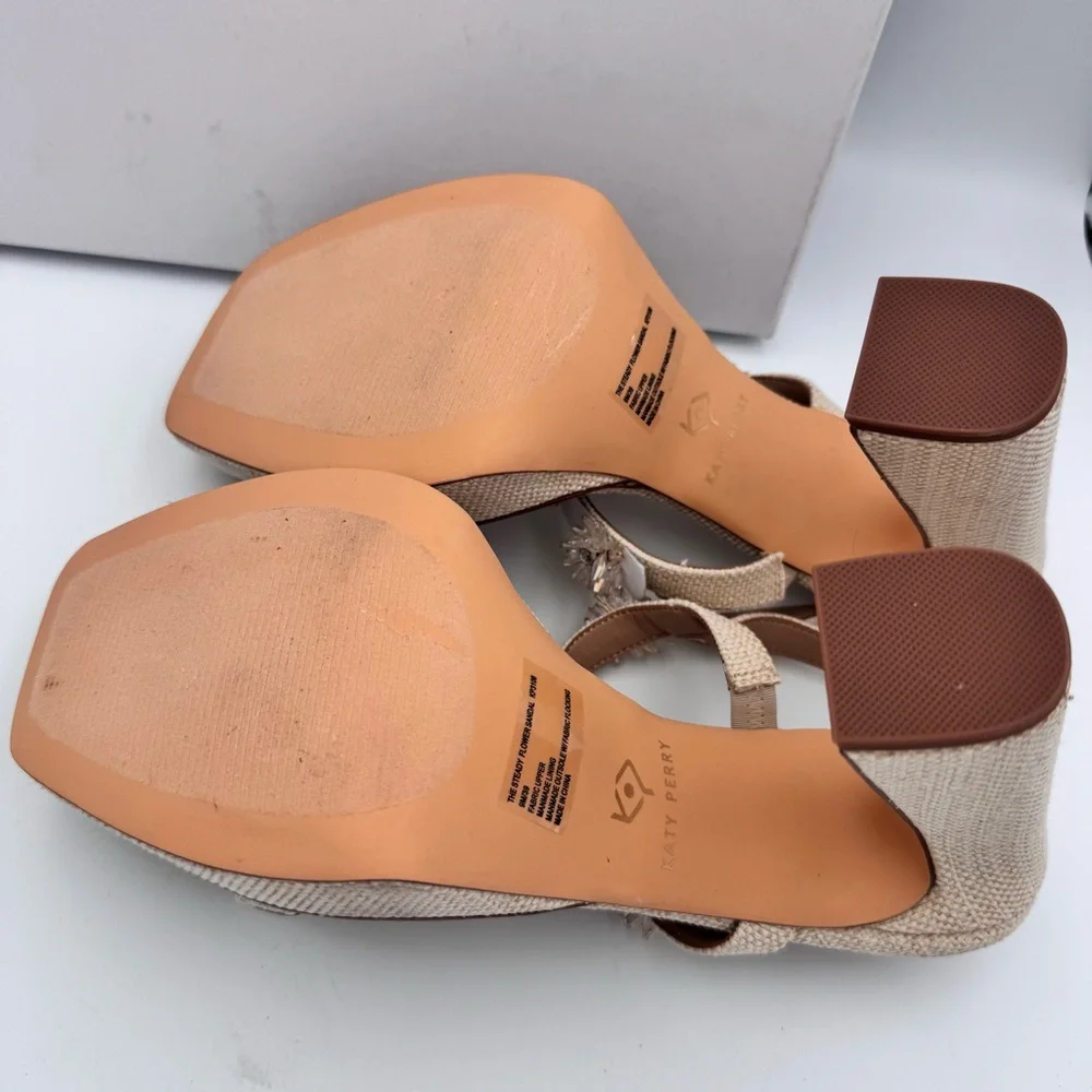 NEW in box. Size 9 The Steady Flower Sandal by Katy Perry